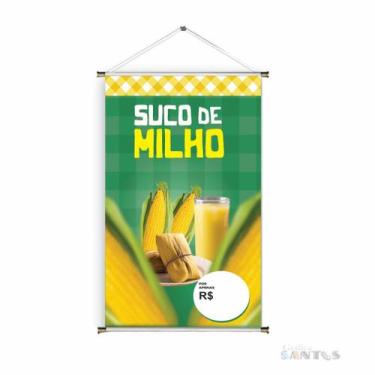 Imagem de Banner pronto Suco de Milho BA 608 medida 45x70 cm arte Pronta