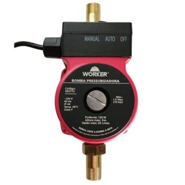 Imagem de Bomba para Pressão na Agua de Casa Automática Potente Encaixe Cano 3/4
