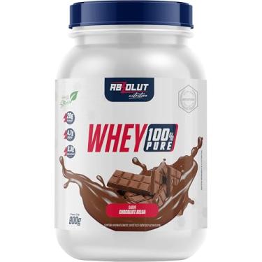 Imagem de Absolut Nutrition, Whey 100% Pure, 21 gramas de proteína, adoçado com stevia, Mono Sabor, Sabor chocolate belga, Pote, 900 gramas