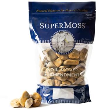 Imagem de SuperMoss (24096 Pedras decorativas – Pedras naturais e elegantes para decoração de jardim interno e externo, terrários e projetos de artesanato, bolsa de 2 litros, marrom