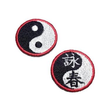 Imagem de ATM155T+ATM156T Kung Fu Yin Yang Patch Bordado Termo Adesivo - BR44