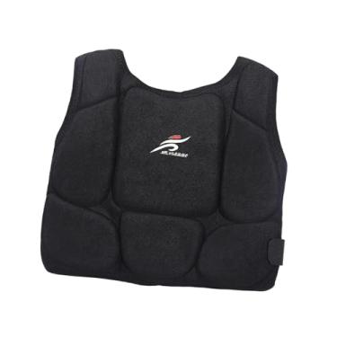 Imagem de Protetor de peito de karatê protetor de taekwondo protetor de costela protetor corporal para beisebol, 41x43cm