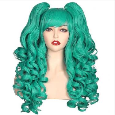 Imagem de Peruca Sintética Longa E Cacheada Para Mulheres HAIRJOY Para Festa À F