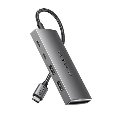 Imagem de UGREEN Hub USB C 10 Gbps, 4 portas USB 3.2 HUB com 2 USB-C 3.2 e 2 USB-A 3.2, extensor de porta USB para MacBook Pro, MacBook Air, Acer Aspire, laptops HP, iPad Pro, iPhone 15/15 Pro Max e ma