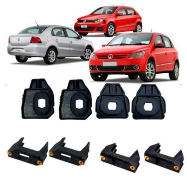 Imagem de Kit 4 suporte  coxim calço do radiador gol saveiro voyage fox crossfox