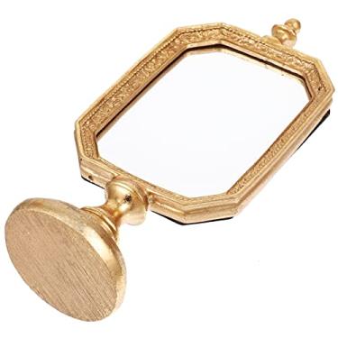 Imagem de TLTDSMY Espelho retro, espelho de maquiagem, mesa, decoração de mesa, decoração de quarto, decoração de quarto, espelho de mesa em pé espelho de maquiagem doméstico espelho de mesa espelho vintage