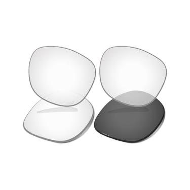 Imagem de Vonxyz Lentes de reposição para óculos inteligentes Ray-Ban Meta Wayfarer RW4008 53 mm anti-arranhões - HD Clear Gravado e Preto Transparente Gravado Fotocromático