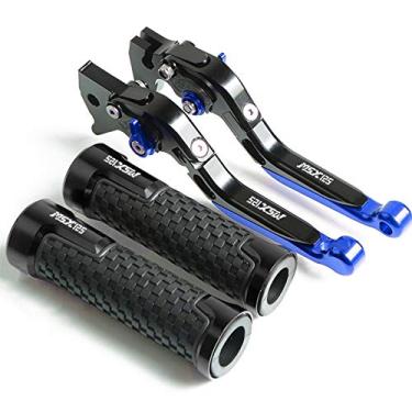 Imagem de Para Honda GROM MSX125 MSX 125 2014-2017 2015 2016 Acessórios CNC Motocicleta Alavanca de Embreagem de Freio Ajustável Alça do Guiador Alavanca de Embreagem do Freio da Motocicleta (Cor: QYGX888 3)