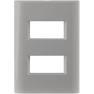 Imagem de Placa 2 Postos Afastados Tramontina Giz Com Suporte Fendi Tramontina