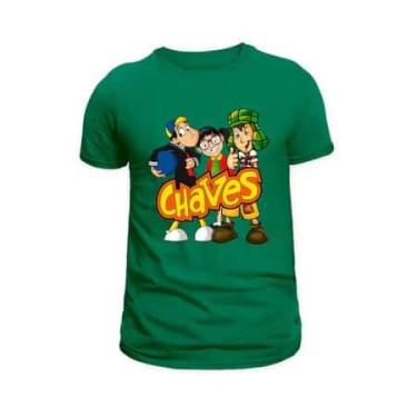 Imagem de Camiseta Camisa Chaves Infantil e Adulto Blusa unissex 100% Algodão - 