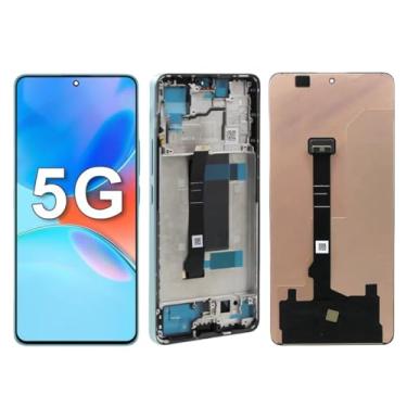 Imagem de Substituição de montagem de digitalizador de tela sensível ao toque para Xiaomi Redmi Note 13 Pro 5G 2312DRA50C de 6,67 polegadas (preto com moldura)