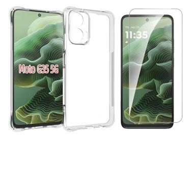 Imagem de Kit Capa Anti Impacto + Película Vidro 3D 9D Protetora P/Motorola Modelos Todos (Moto G35)