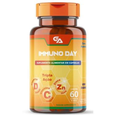 Imagem de Immuno Day Vitamina D3 2000UI, Vitamina C 1000mg, Zinco 20mg-Unissex