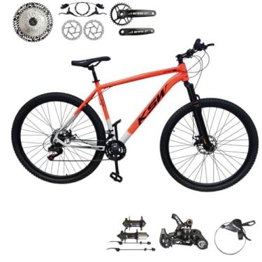 Imagem de Bicicleta Aro 29 Ksw Xlt 12 Velocidades Freio Hidraulico (LARANJA/BRANCO/PRETO, 17)