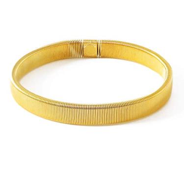 Imagem de Pulseiras masculinas de metal elástico na moda corrente elástica ajustável masculina pulseira punk joias presentes para homens acessórios, One Size, Metal, Sem Pedra Preciosa