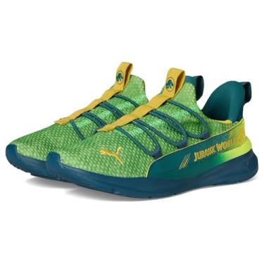 Imagem de PUMA Tênis infantil unissex Softride One4all Jurassic World sem cadarço, Amarelo alerta - oceano Tropic-pelé amarelo, 12 Little Kid