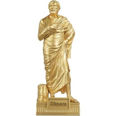 Imagem de Estátua Sêneca - Filósofo Romano do Estoicismo (Cor Ouro)