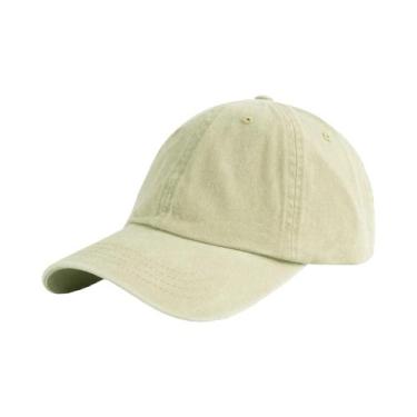 Imagem de Boné Ajustável Unissex 100% Algodão Em Denim Lavado, Boné De Beisebol 