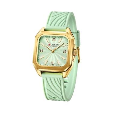 Imagem de Relógio De Pulso Feminino CURREN De Quartzo Com Pulseira De Silicone D