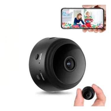 Imagem de Mini Câmera Espiã Grava Vídeo Faz Foto E Escuta Áudio App,Camera De Segurança Wifi