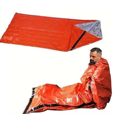 Imagem de Saco de dormir para viagens ao ar livre, acampamento, resistente ao frio, isolado, saco de dormir de emergência, alívio de desastres, cobertor de emergência