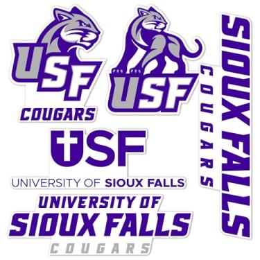 Imagem de Desert Cactus Adesivo University of Sioux Falls USF Cougars Vinil Decalques Laptop Garrafa de Água Carro Scrapbook T2 (Tipo 2-2)