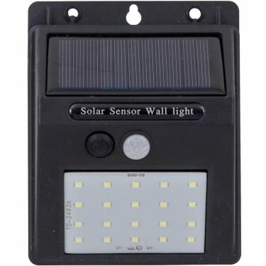 Imagem de Luminária Led Solar Com Sensor 3000k 4 Watts 60 Lumens - 9651 - Gaya