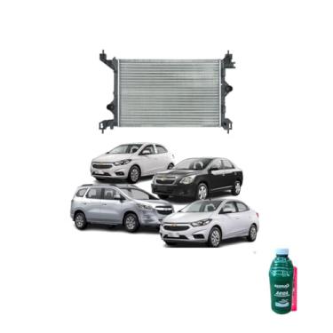 Imagem de Kit Radiador GM Cobalt, Spin, Prisma e Onix 2017 1LT Aditivo + 1LT Água Desmineralizada