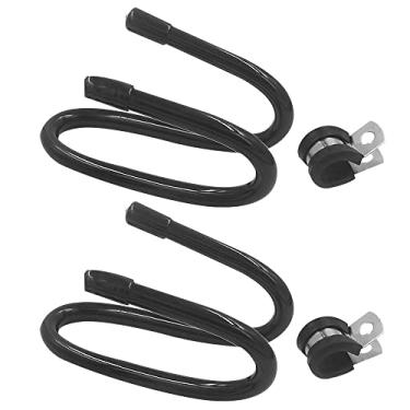 Imagem de 2 ganchos universais para montagem na parede – suporte ajustável de alumínio para armazenamento de skate e scooter