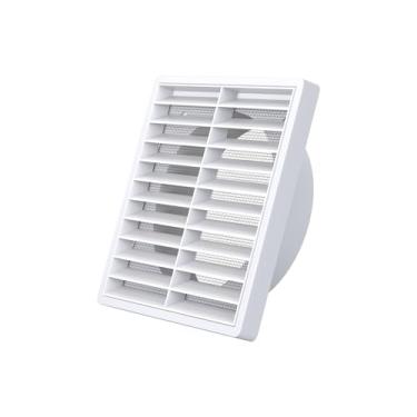 Imagem de Tampa de ventilação com persiana de 15 cm, grade de ar de retorno HVAC quadrada com tela embutida para ventilação porta externa teto sótão armazenamento garagem casa galpão