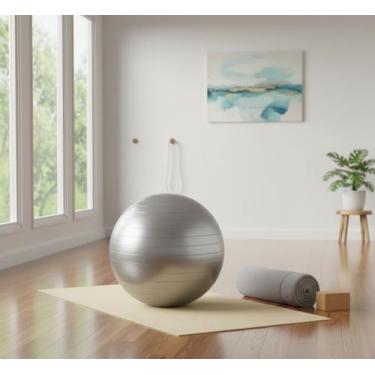 Imagem de Bola Para Exercicios Posturais Pilates Yoga Fisioterapia Gym Ball Abdo