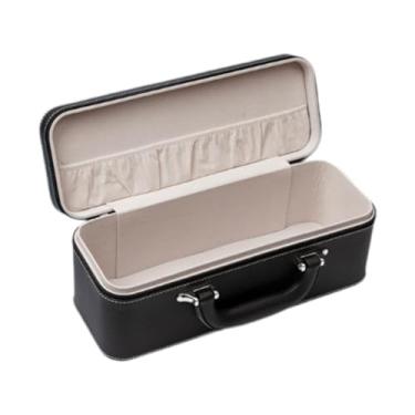Imagem de LCSVCCXA Caixa Organizadora de Joias, Expositor de Pulseiras com Alça, Elegante E Espaçosa, com Fecho de Zíper. Ideal para Joias E Pulseiras, Preto
