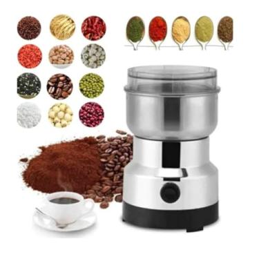 Imagem de Moedor Triturador de Grãos e Café Elétrico 300ml 220V – Aço Inoxidável, Alta Velocidade 14500rpm, Ideal para Temperos, Grãos, Amendoins e Amêndoas – Compacto e Potente