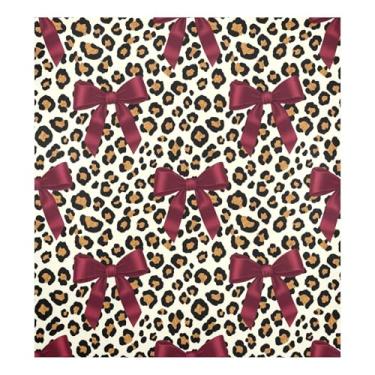 Imagem de Qilmy Capa de ímã para lava-louças com estampa de leopardo, painel magnético decorativo de 58 x 66 cm para utensílios de cozinha, adesivo de geladeira para máquinas de lavar louça, lavadoras