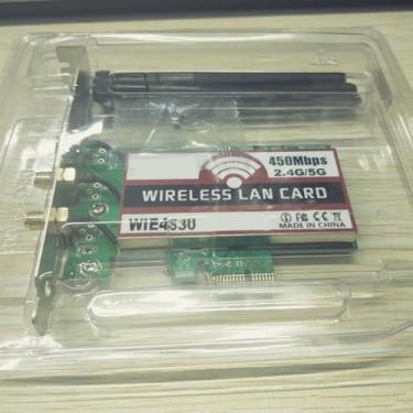 Imagem de Sanpyl Placa Adaptadora de Rede Wi-Fi Sem Fio de Banda Dupla PCI-E 450M para PC, Função de Proteção Anti-interferência, Suporta Comunicação entre Várias Pessoas, Residências e Pequenas Empresas