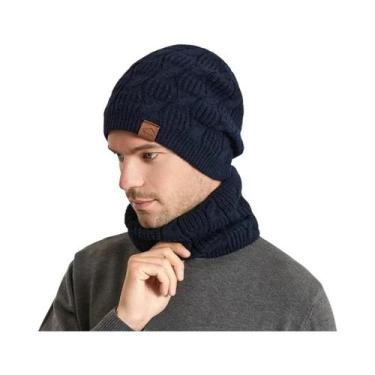 Imagem de Conjunto de Chapéu, Cachecol e Balaclava de Malha Peluciada para Inver