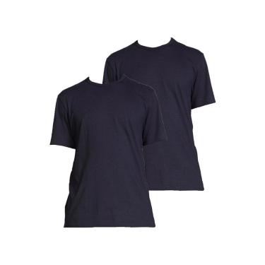 Imagem de Kit com 2 Camisetas Masculina Hering 299 Preto-Masculino