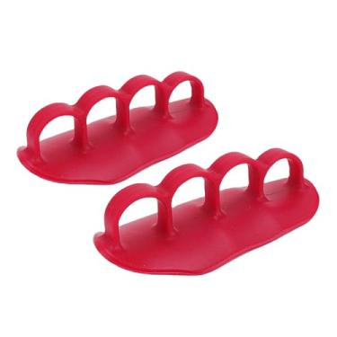 Imagem de Yinhing 1 par de Punhos de Treino de Borracha Multifuncional para Levantamento de Peso, Punhos de Ginástica para Barra e Halteres, de Treino Antiderrapantes para Treinamento de (Vermelha)