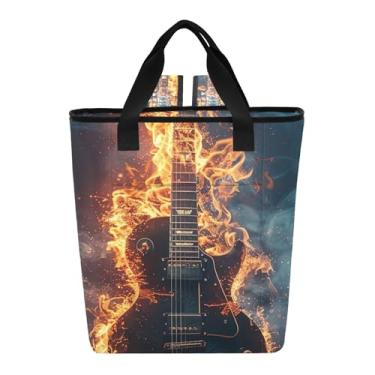 Imagem de Mochila térmica Guitar Fire Water Coolers isolada à prova de vazamento 36 latas de praia 13,8 x 5,9 x 16,5 cm