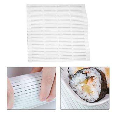 Imagem de GLOGLOW Outros Utensílios e Acessórios de Cozinha Tapete de Enrolar de Plástico PP, 21,5x23,5cm, Próprio para Máquina de Lavar Louça, para Sushi Caseiro e Rolinhos de Bolo Sushi Maker, Antiaderente