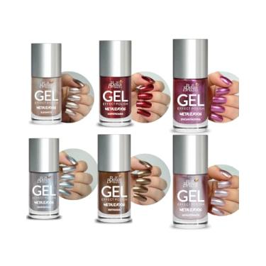 Imagem de Kit 06 esmaltes Metálicos Bella Brazil 9ml