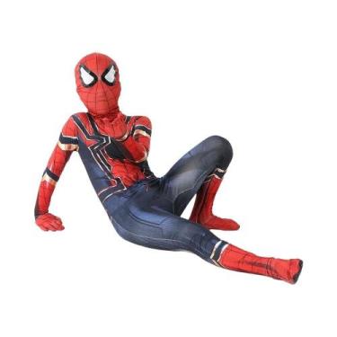 Imagem de Fantasia Completa Do Homem-Aranha Para Crianças PS4, Fantasia De Hallo