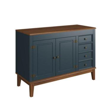 Imagem de Balcão de Cozinha - Apaixone&Decore, Azul Petróleo