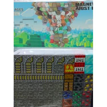 Imagem de Blocos Magnéticos de Construção, 96 Peças com 8 Personagens, 104 Peças Totais,