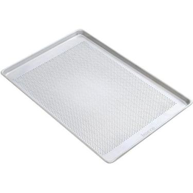 Imagem de Kit Com 5 Assadeira Alumínio Pão Doce 60X40 Perfurada Estampada 8mm Im