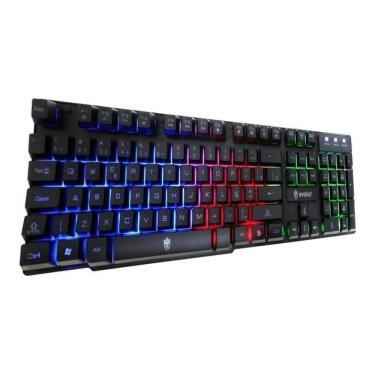 Imagem de Teclado Gamer Evolut Rainbow Anti-Ghosting Abnt2 Preto