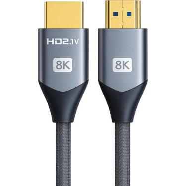 Imagem de Cabo HDMI 8K 1,8m Ultra HD 60Hz Alta Velocidade HDR para TV Smart Cons