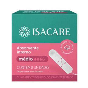 Imagem de Absorvente Interno Médio com 8 Unidades - Isacare