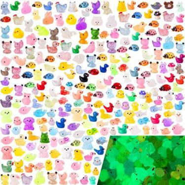 Imagem de Mini animais de resina Teenzee 250 peças figuras brilhantes variadas