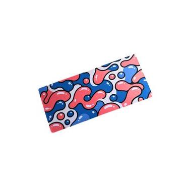 Imagem de Mousepad Liquid Flow Rosa e Azul - 900x400mm Borracha 3mm